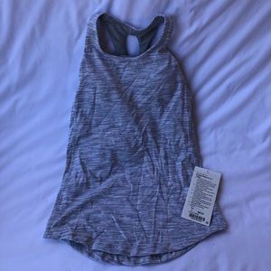 Lululemon sweat reps 2 in 1 tank heather grey